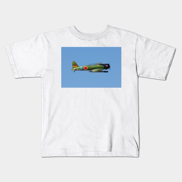 Nakajima B5N2 Kids T-Shirt by CGJohnson